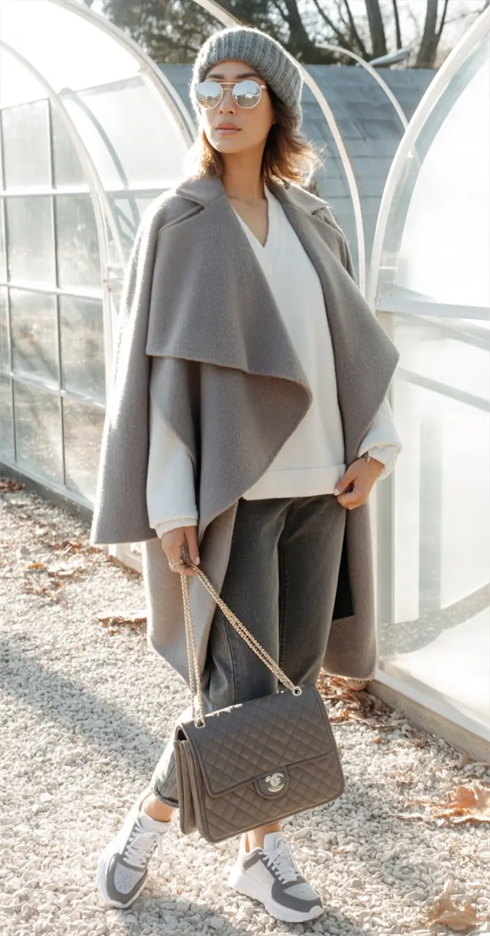 2025 casual fall fashion outfits for women 50+ Soft Luxe in Silver and Snow