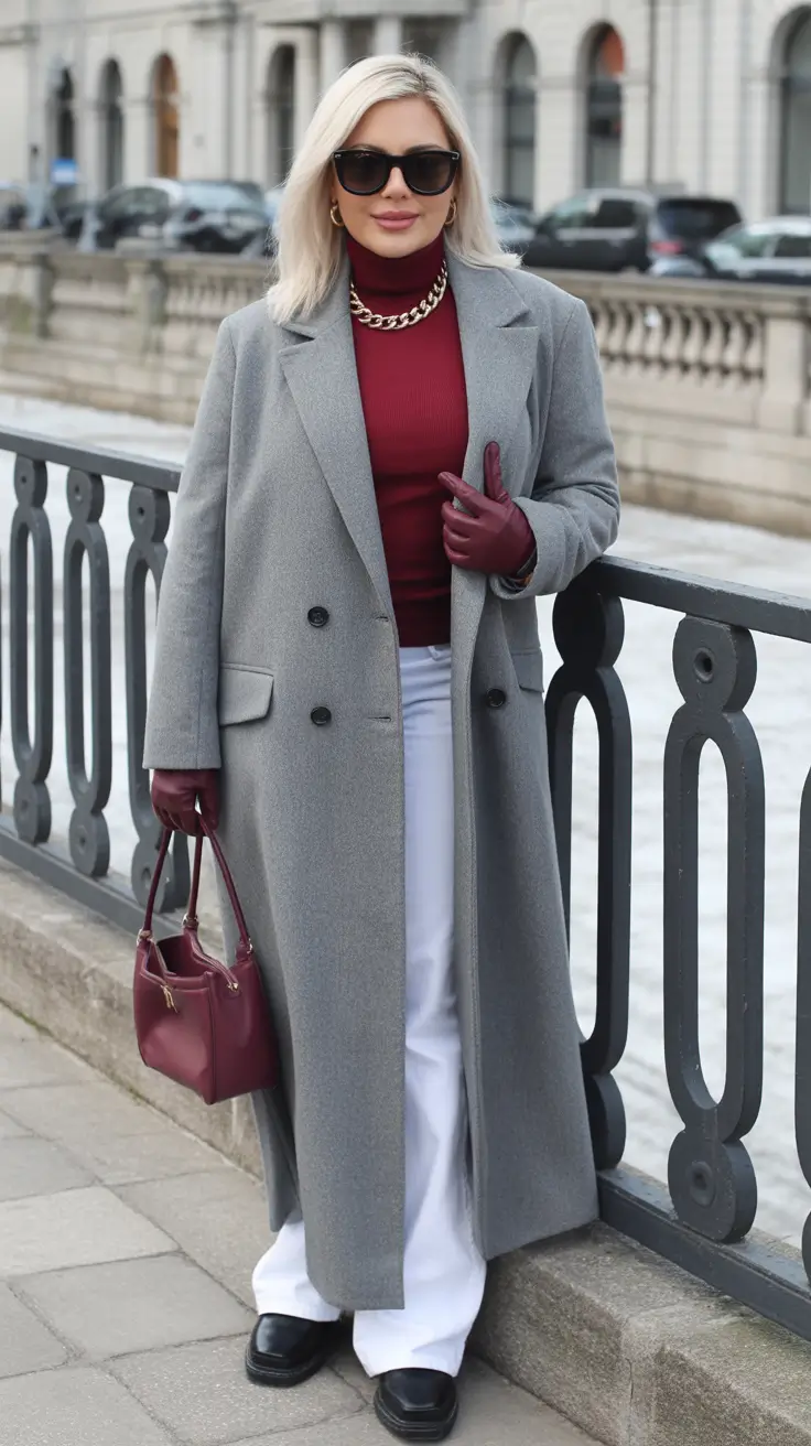 2025 casual fall fashion outfits for women 50+ Cool Contrast with a City-Girl Edge