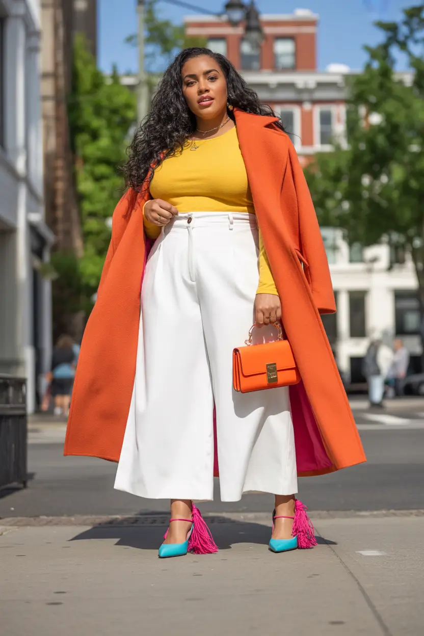 2025 Fall Fashion for Plus Size Women Bold Color Blocking with an Urban Attitude