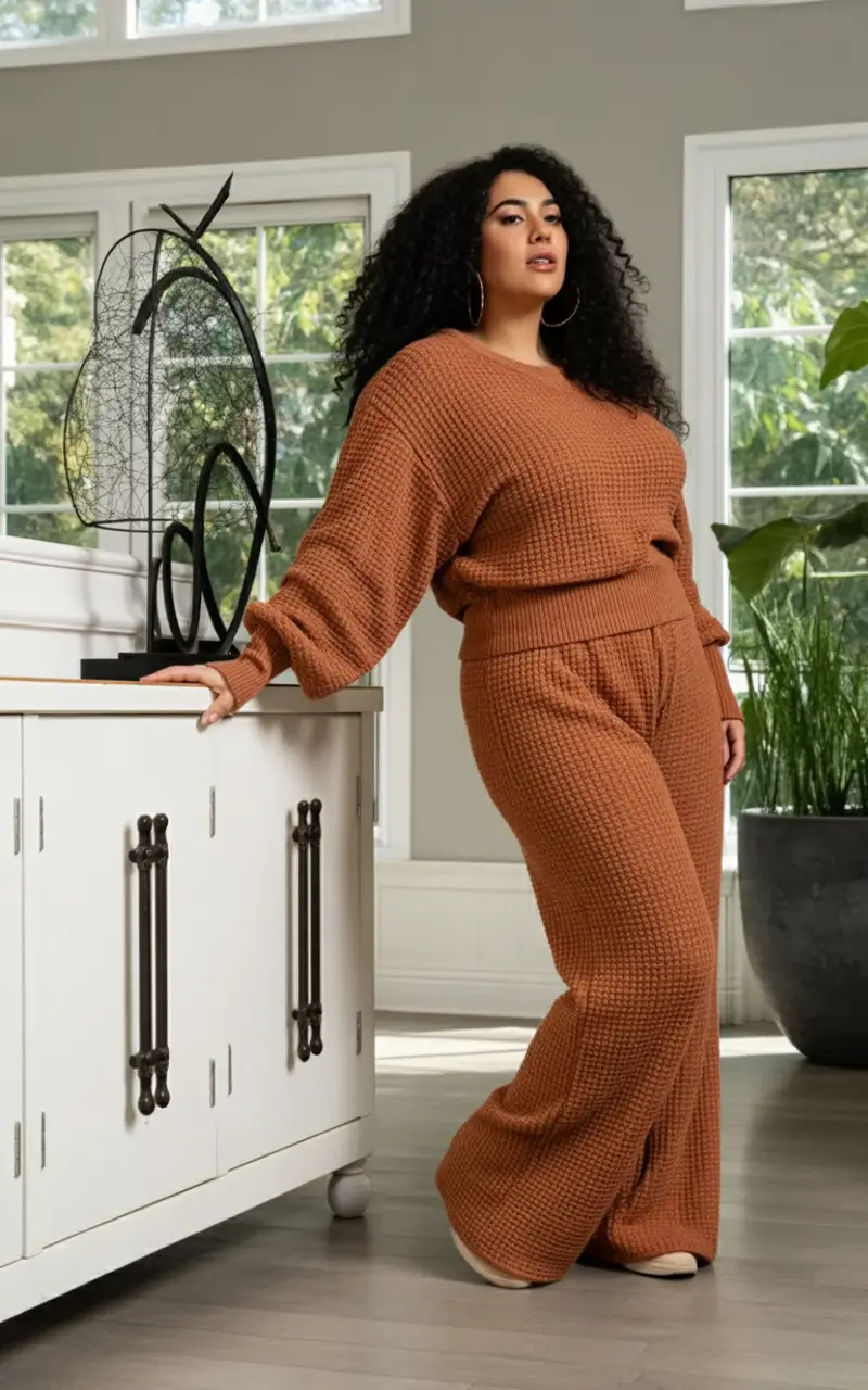 2025 Fall Fashion for Plus Size Women Cozy Ribbed Knit That Feels Like a Hug