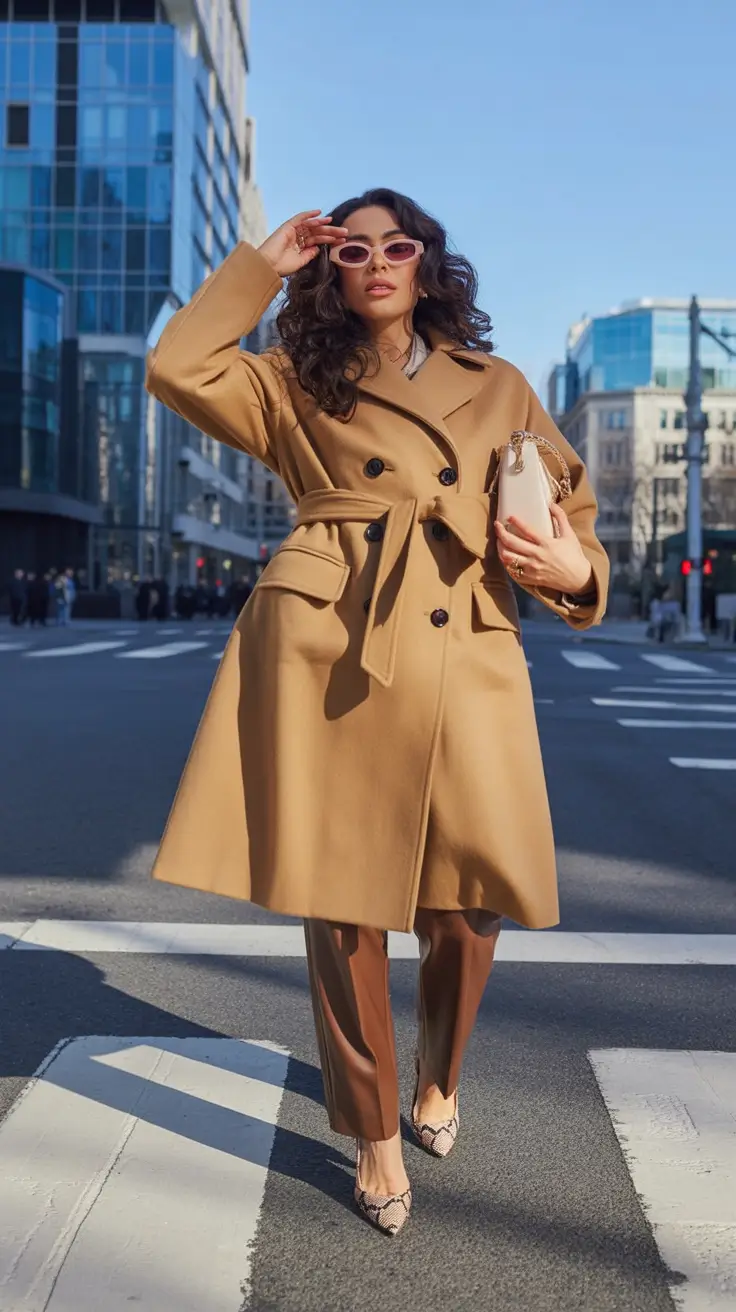 2025 Fall Fashion for Plus Size Women Modern City Sleek in Caramel and Coffee