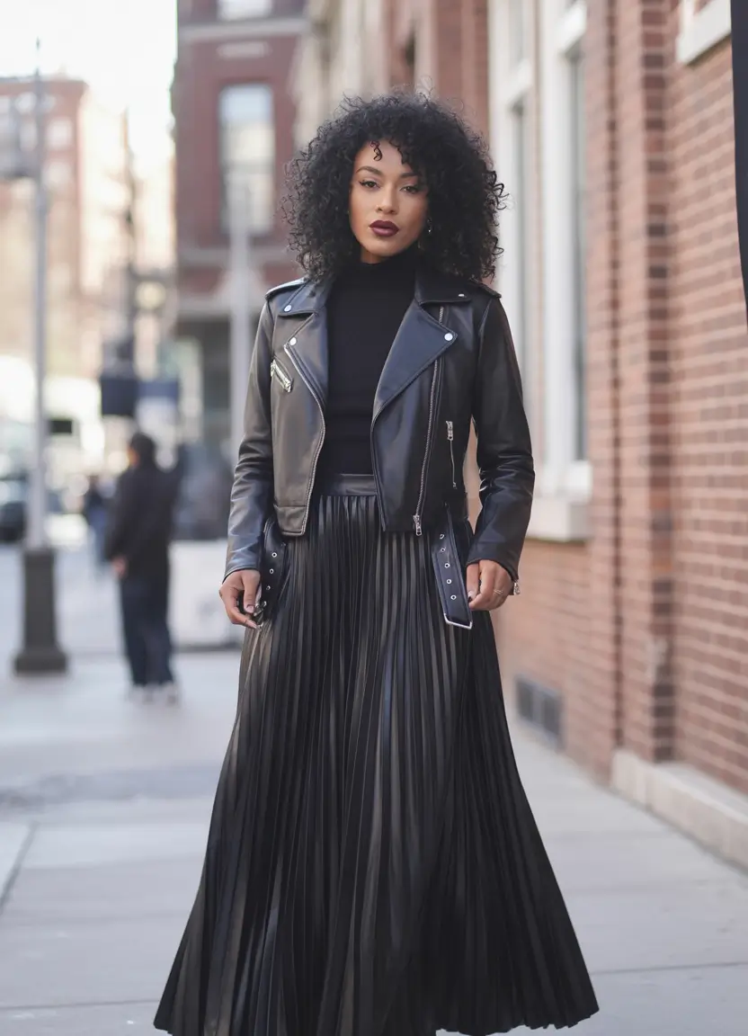 2025 capsule All-Black Texture Mastery