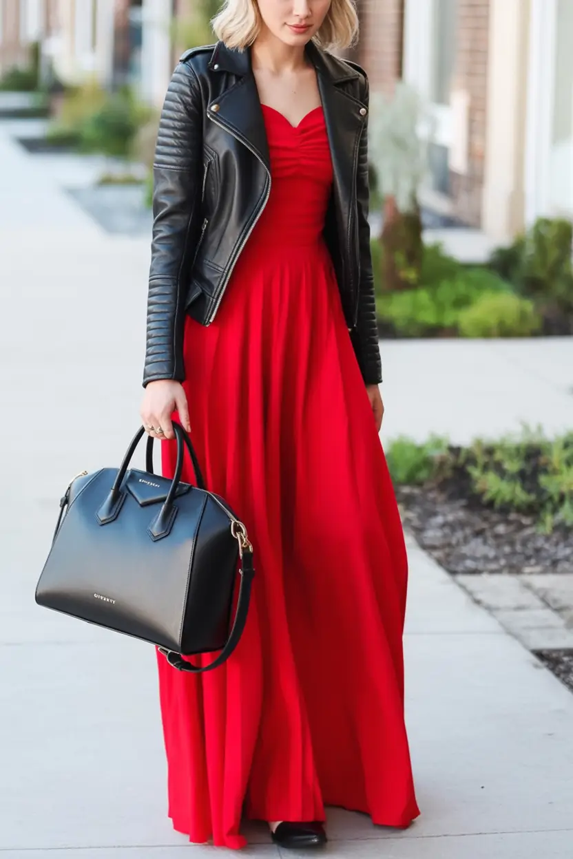 dress to impress fall The Unexpected Red Moment