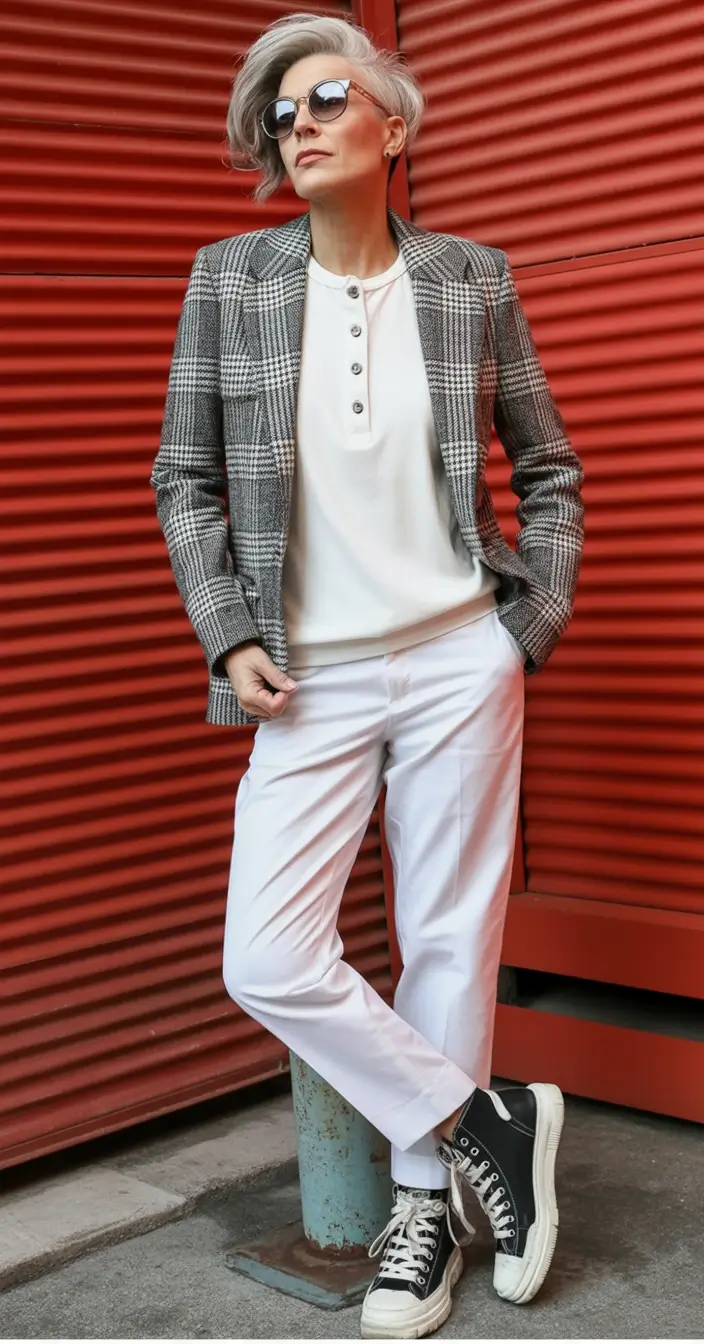 2025 trends casual Plaid Meets Punk Energy