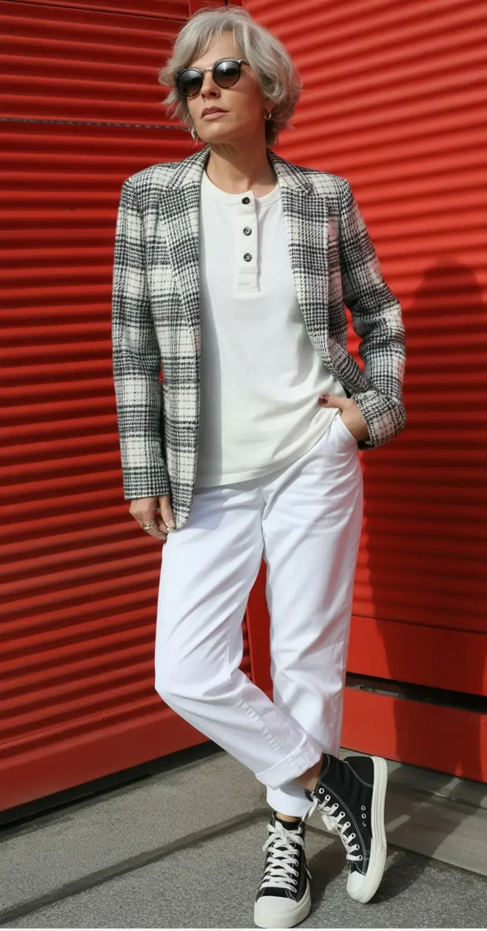 Capsule Wardrobe for Fall 2025+Plaid Blazer, Fresh Kicks