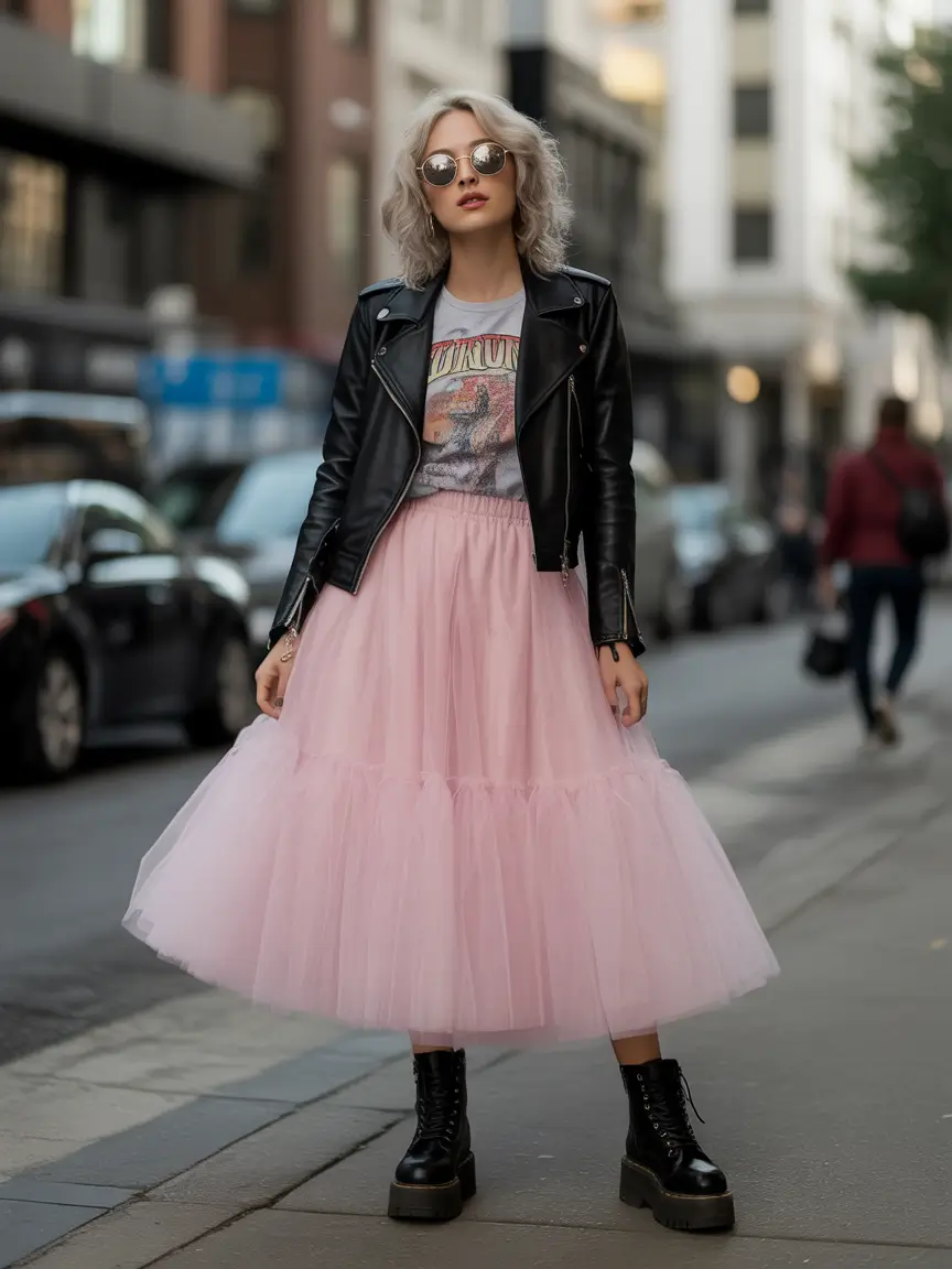 Cute Birthday outfits for Fall 2025 Celebrations+Street Princess in Tulle and Leather