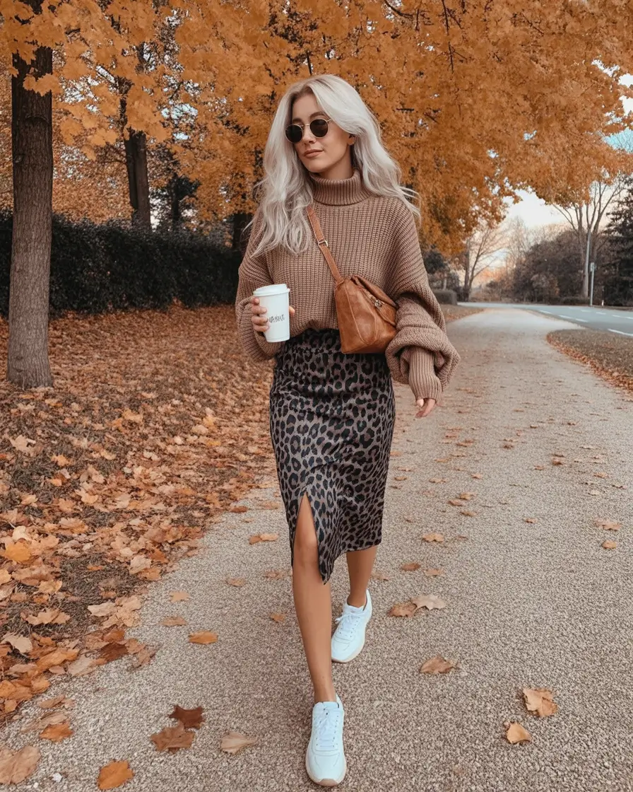 cute fall outfits for women 2025 Warm Knits and Walk-Friendly Chic
