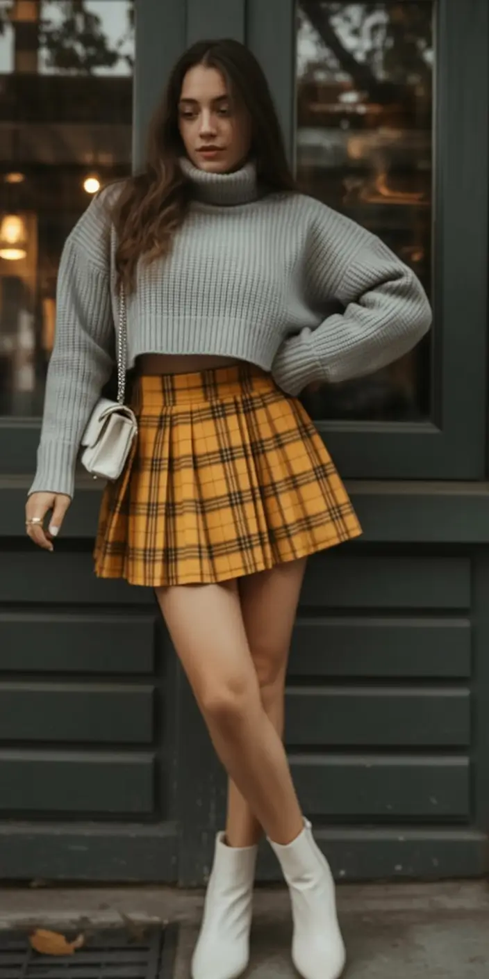 early fall outfits ideas 2025 Back-to-School Chic with a Twist