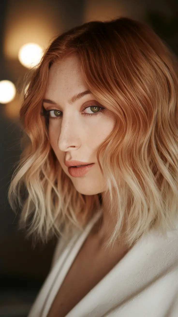 end of summer hair color 2025 Apricot Cream Melt