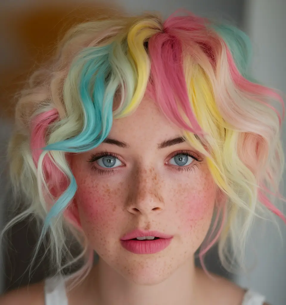 end of summer hair color 2025 Candy Cloud Color Play