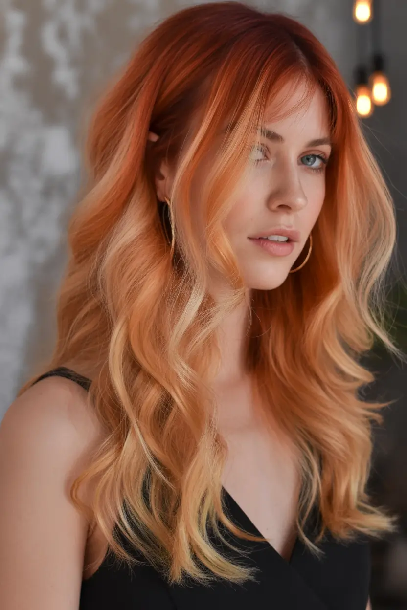 end of summer hair color 2025 Clementine Cream Dip