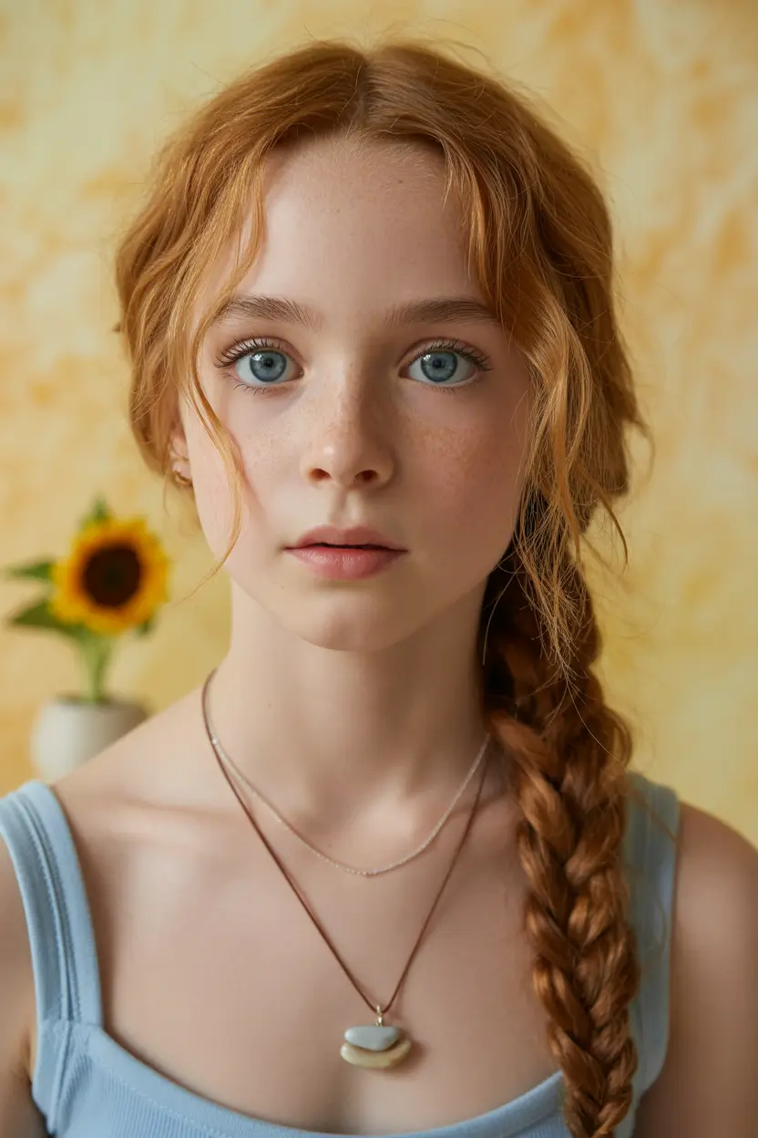 end of summer hairstyles ideas 2025 Side Braid for Freckled Glow