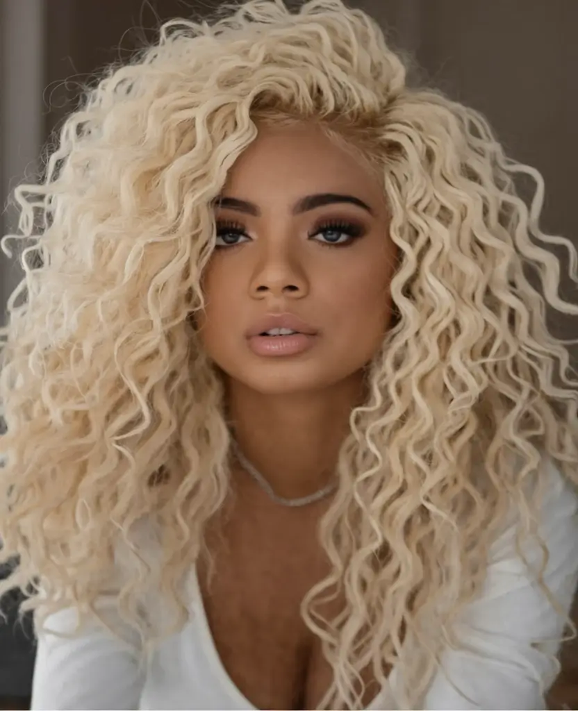 end of summer hairstyles ideas 2025 Platinum Defined Curls