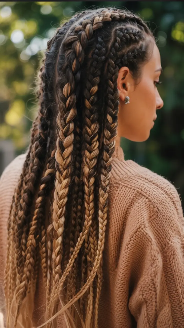 end of summer hairstyles ideas 2025 Layered Braided Fusion