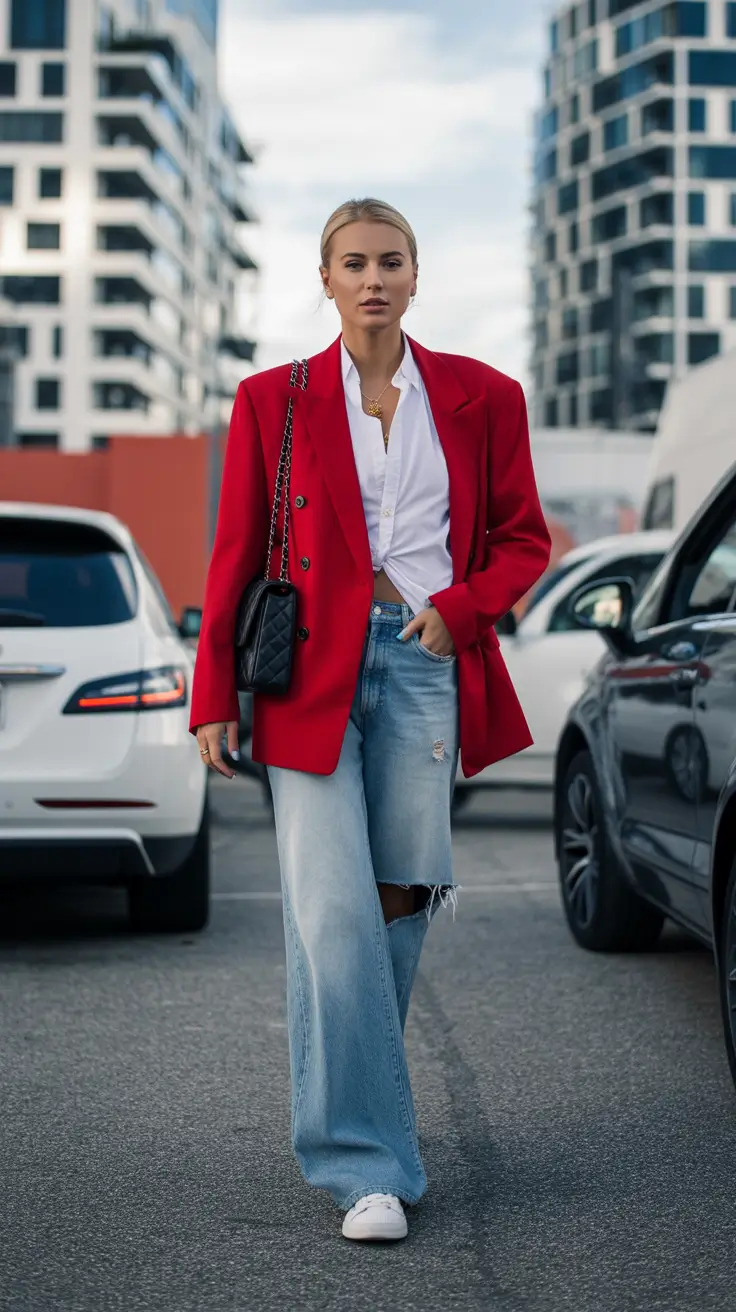 Fall 2025 outfits inspiration for women over 30 Corporate Rebel in Denim