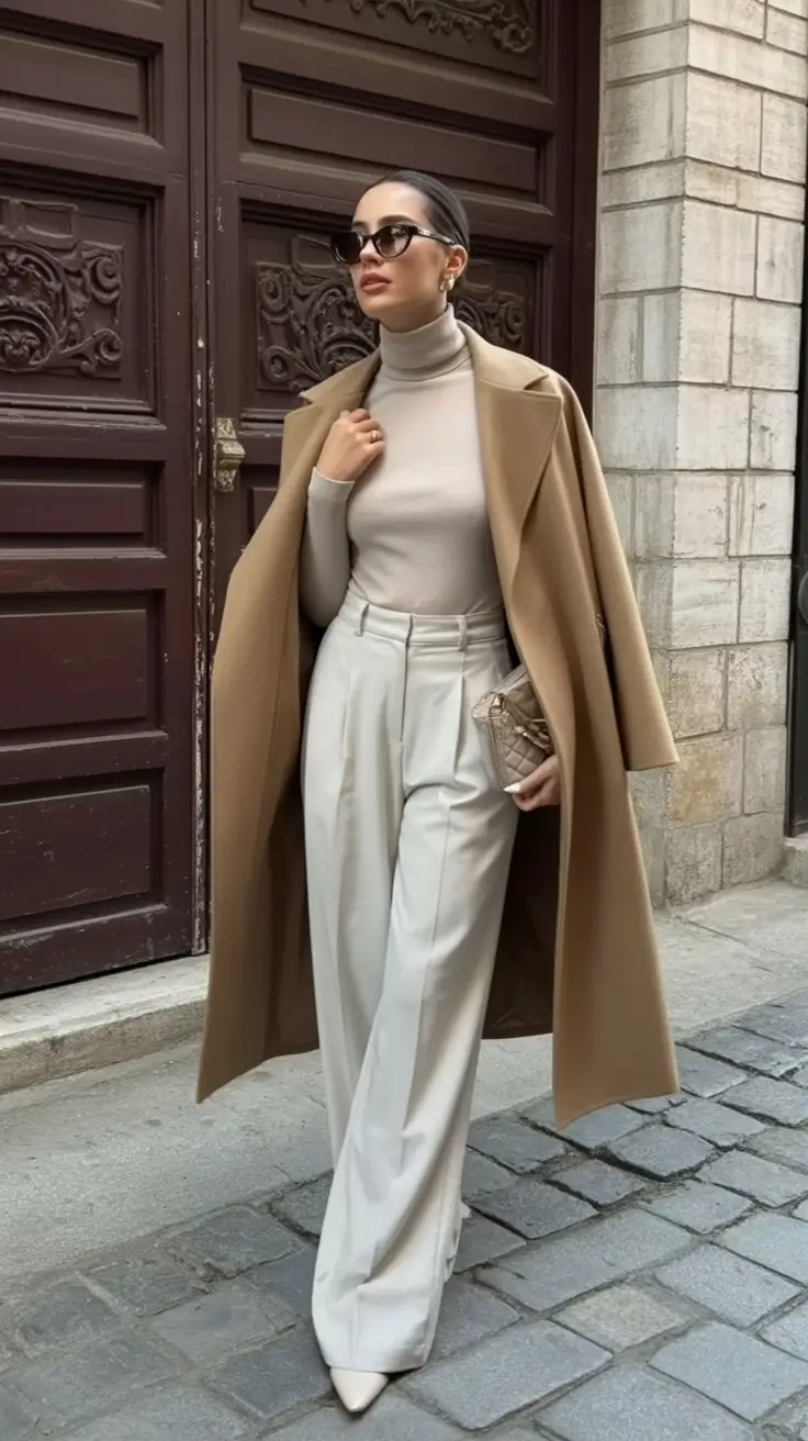 Fall 2025 outfits inspiration for women over 30 Sculpted Neutrals for the Urban Minimalist