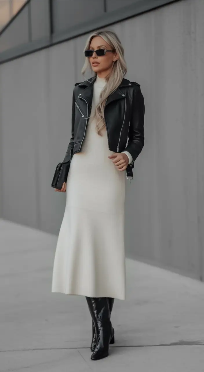 Fall 2025 outfits inspiration for women over 30 Modern Rebel with a Soft Core