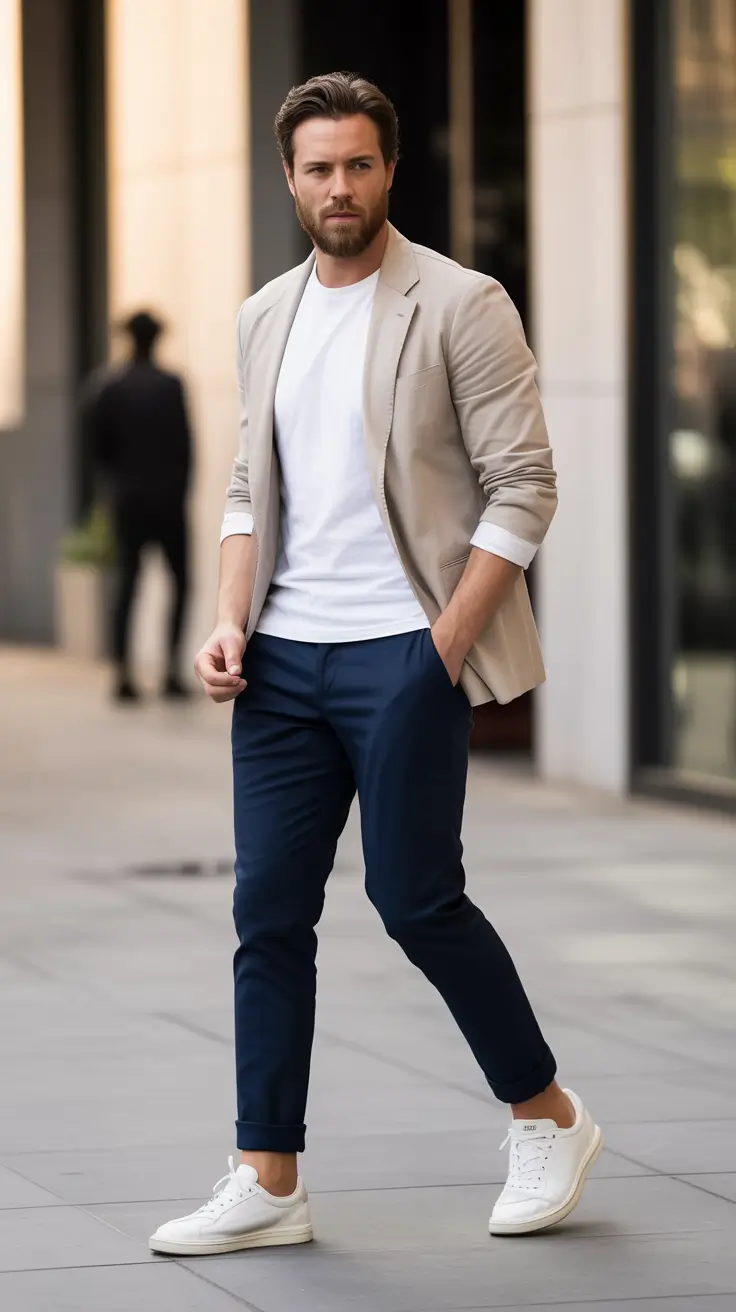 fall business casual styles for men 2025+Soft Structure with a Casual Edge