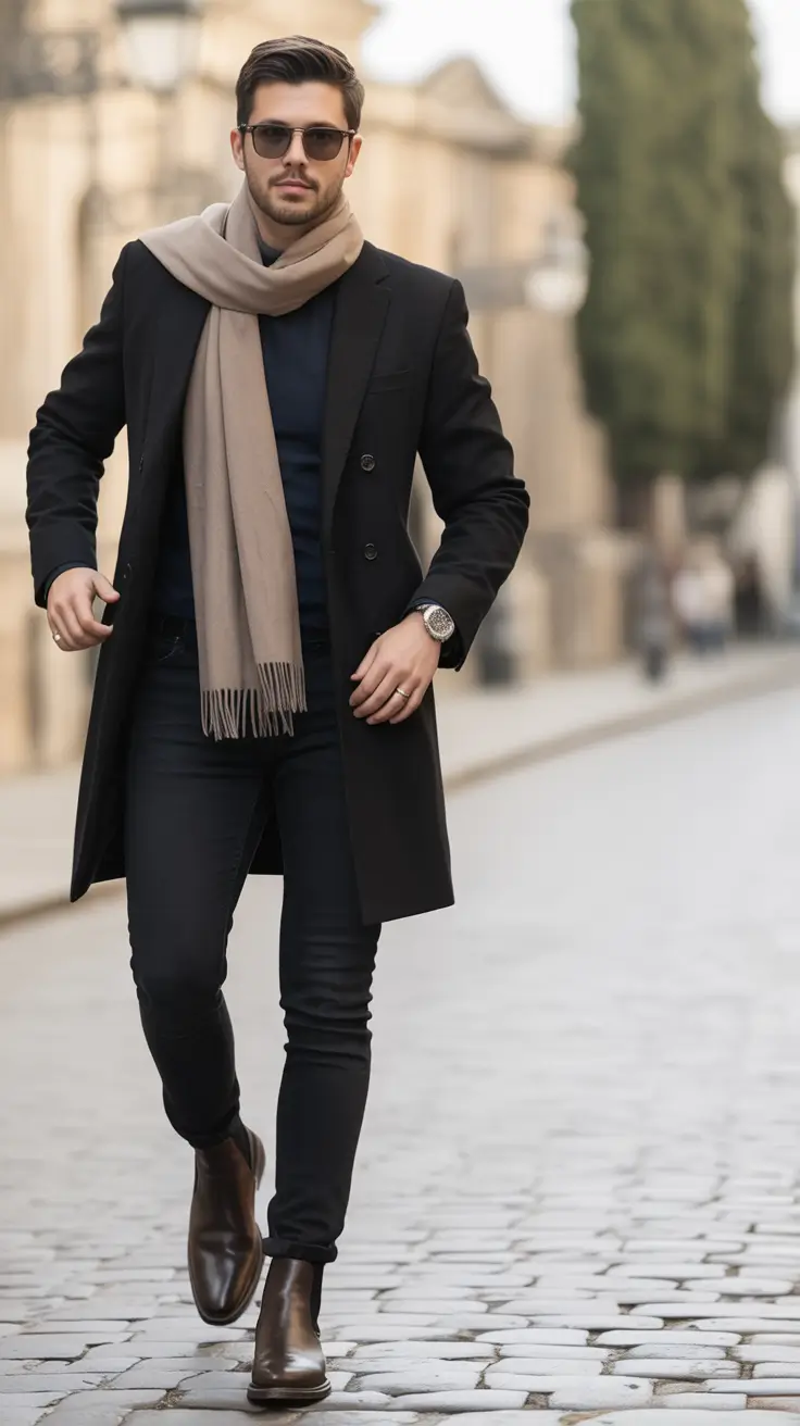 fall business casual styles for men 2025+Downtown Sharp with European Flair