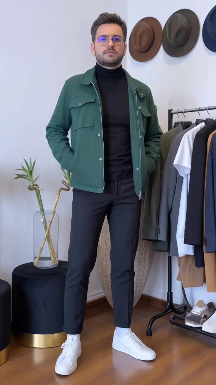 fall fashion guide - outfits for men 2025 Elevated Minimalism with Earthy Greens