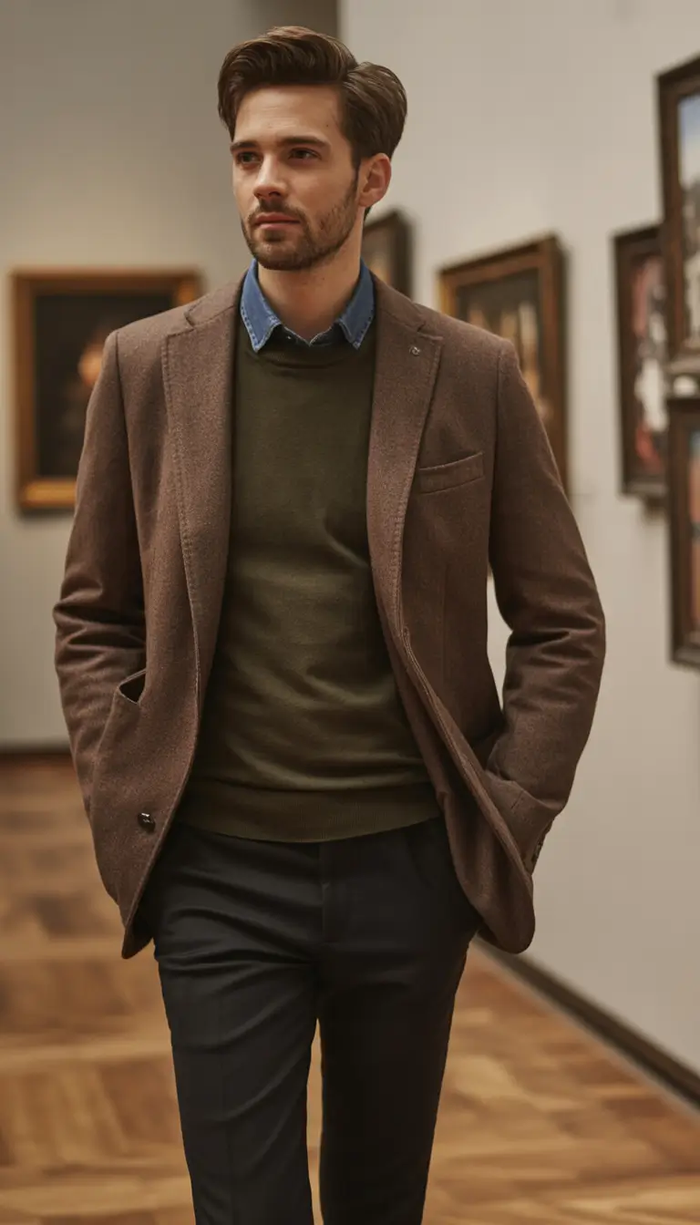 fall fashion guide - outfits for men 2025 Gallery-Ready Smart Casual