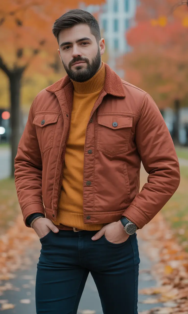 fall fashion guide - outfits for men 2025 Spiced Layers for Crisp Autumn Days