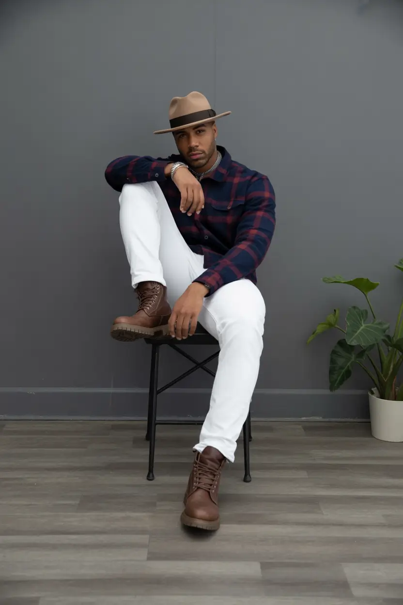 fall fashion guide - outfits for men 2025 Bold Contrast with a Southern Twist