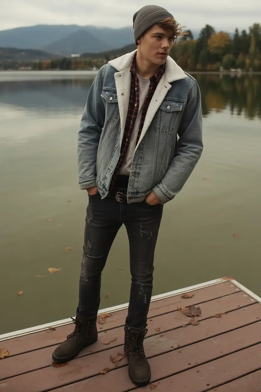 fall fashion guide - outfits for men 2025 Denim Layers and Lakehouse Mornings