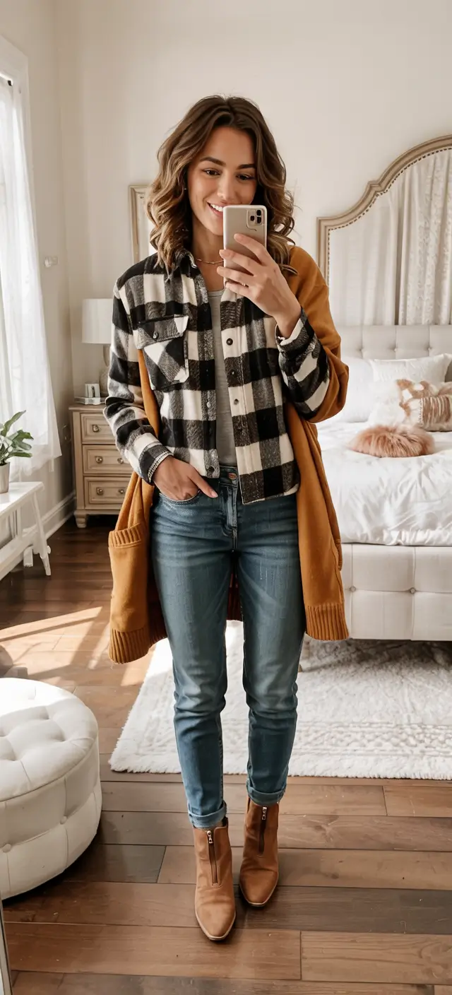 fall outfits ideas 2025 The Lumberjack-Chic Revival
