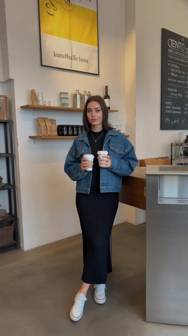 fall outfits ideas 2025 Minimal Chic in Monochrome Black