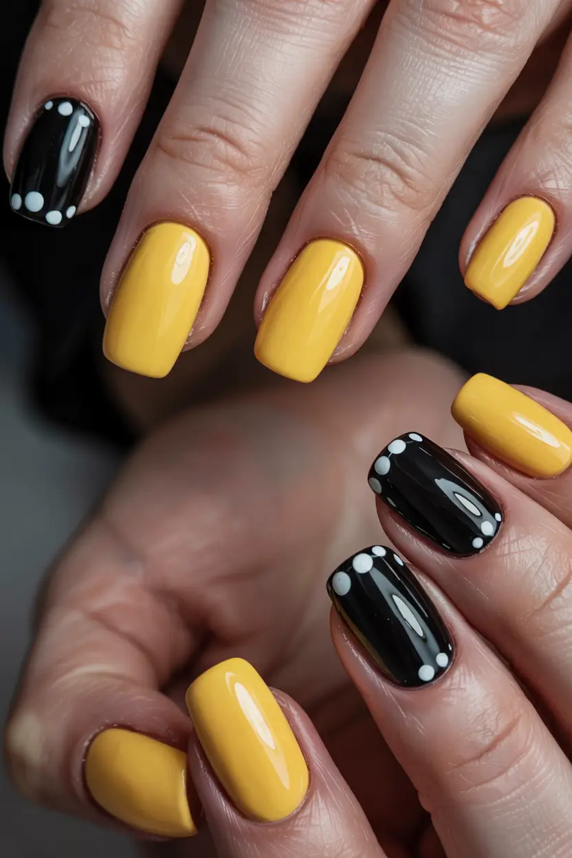 first day of school nails 2025+Pep Rally Pop Art