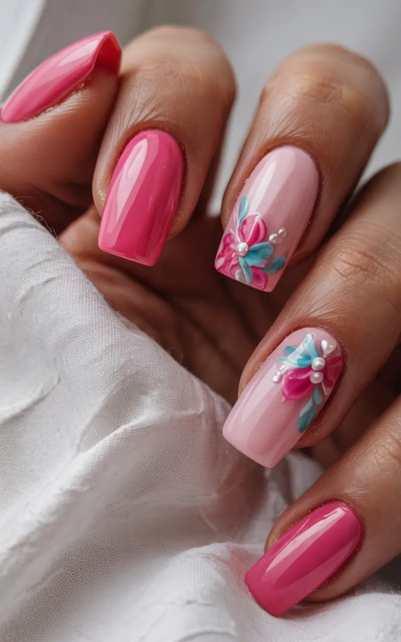 first day of school nails 2025+Floral Focus for the First Week