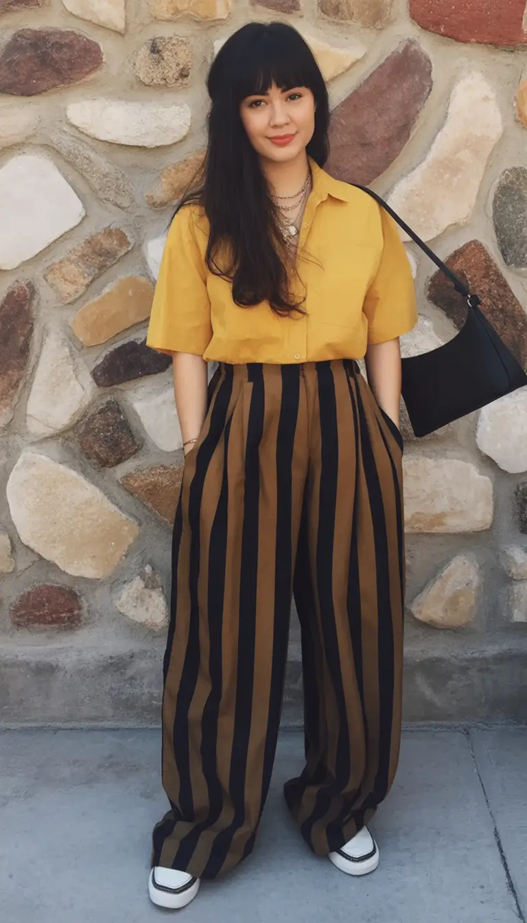 labor day outfits Goldenrod & Stripes With Max Impact