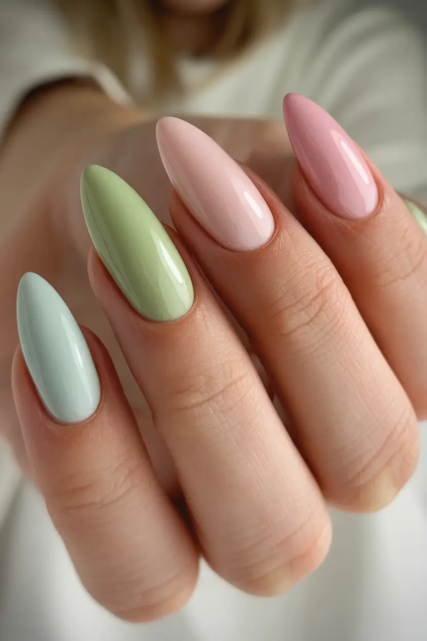 August nails color Pastel Mix for the Soft Girl Era