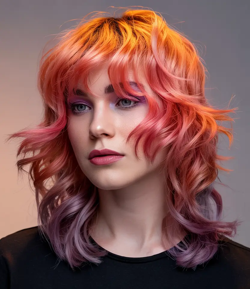 August haicuts Sunset Melt Shag With Wavy Texture