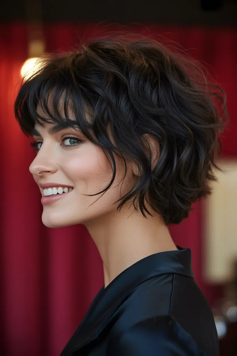 August haicuts Textured French Bob With Tousled Bangs