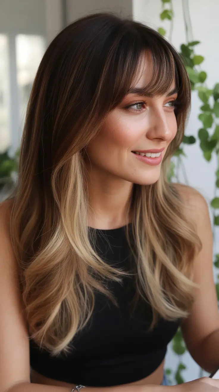 August haicuts Timeless Long Layers With Soft Gradient Color