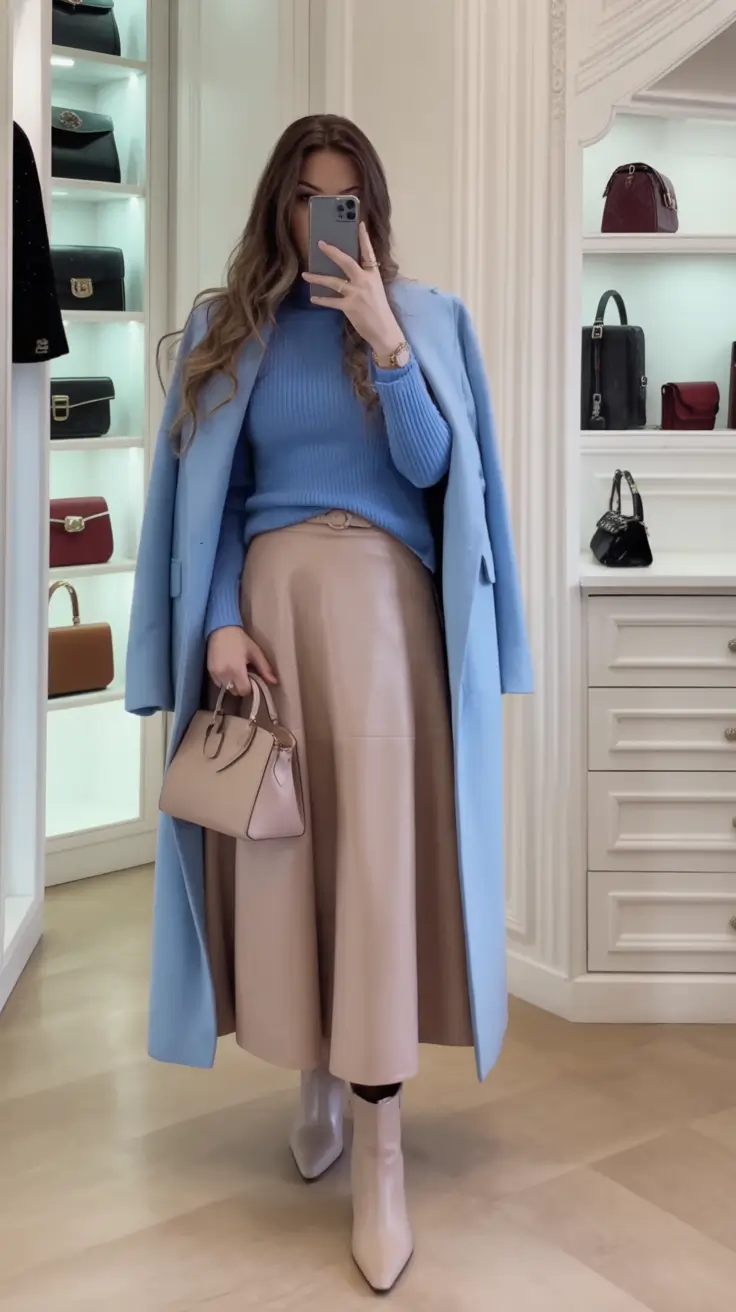 How to wear skirts this fall – 2025 outfits inspiration Monochrome Ice Cream Chic