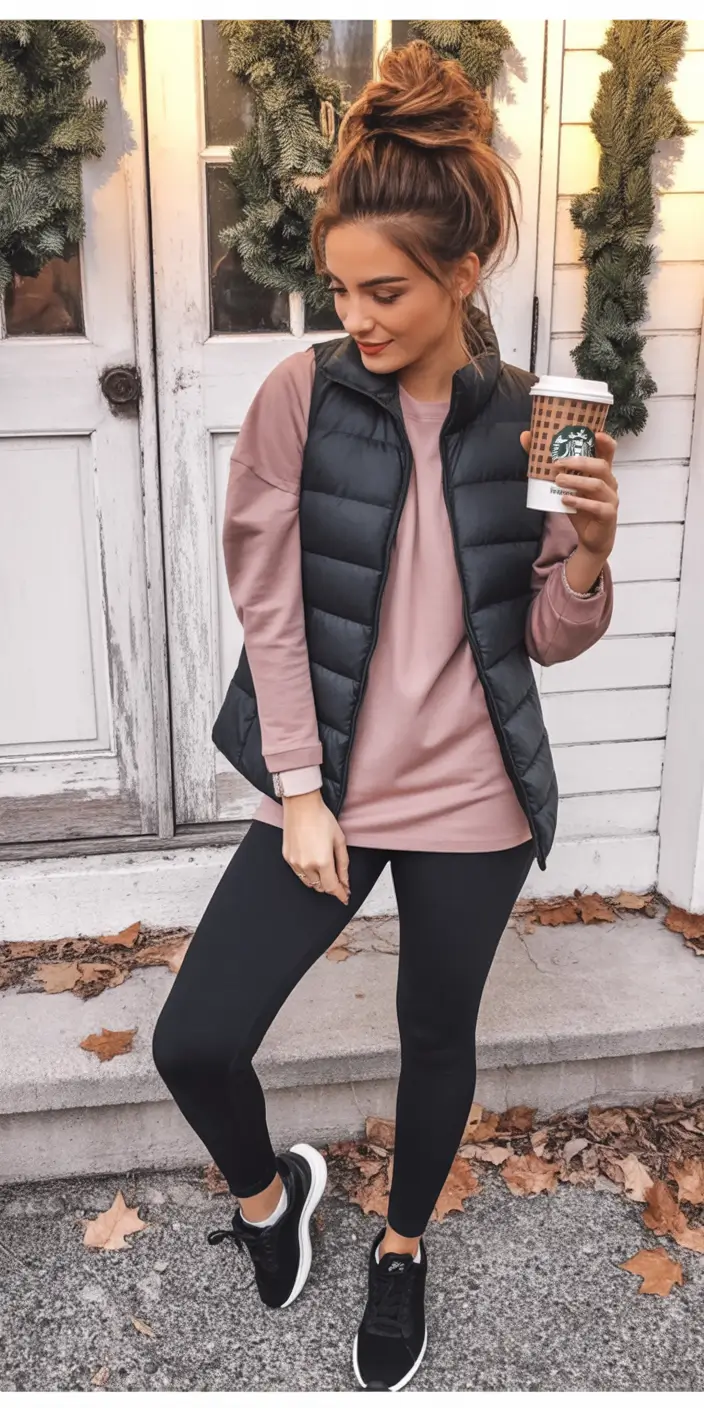 simple casual fall outfits Off-Duty Coffee Run Energy