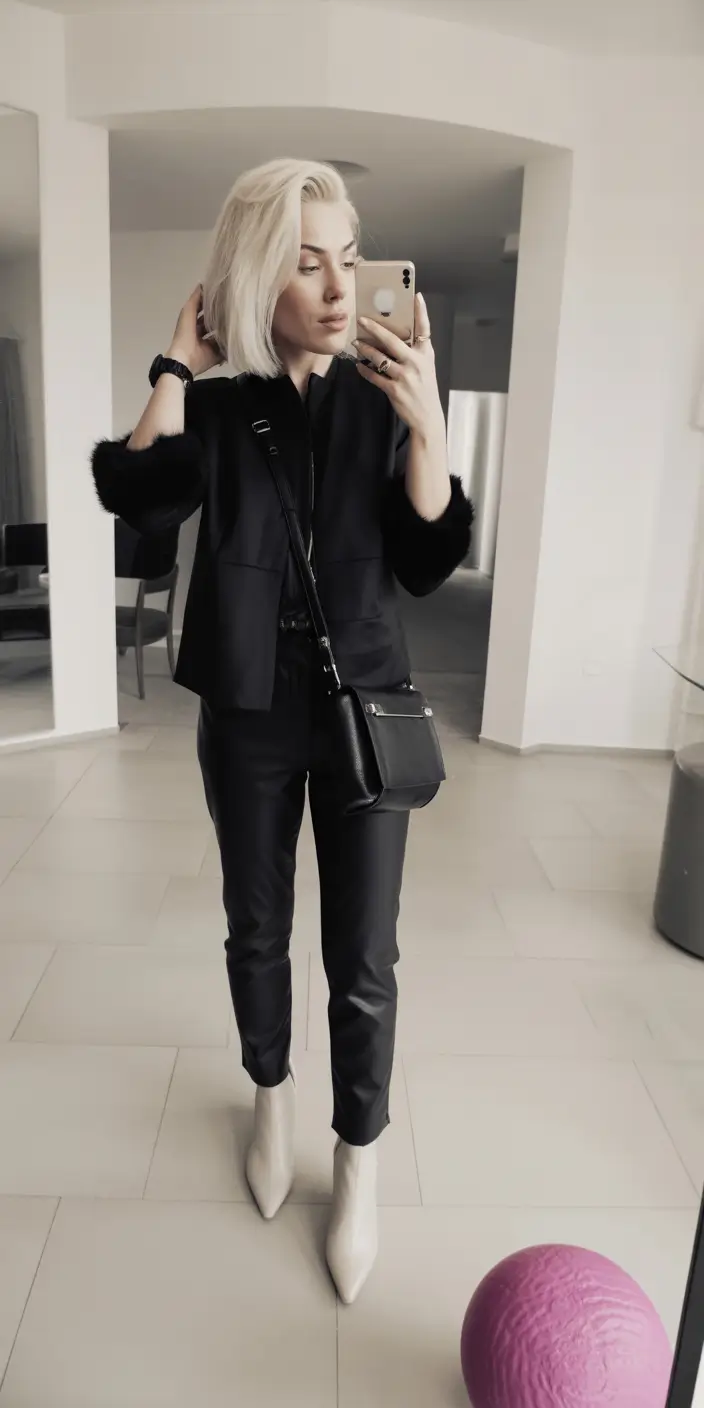 simple casual fall outfits Monochrome Cool in All Black