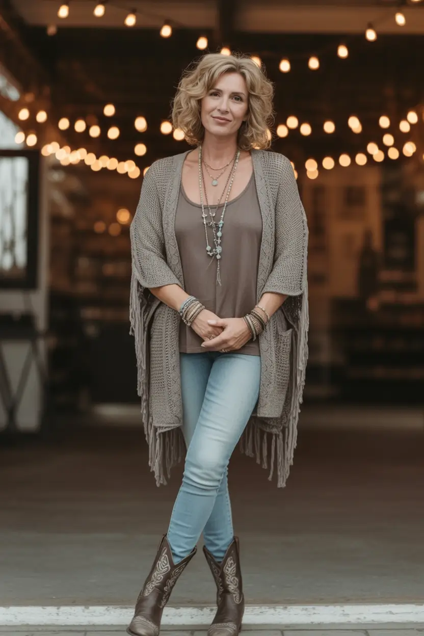 simple casual fall outfits Modern Western Comfort