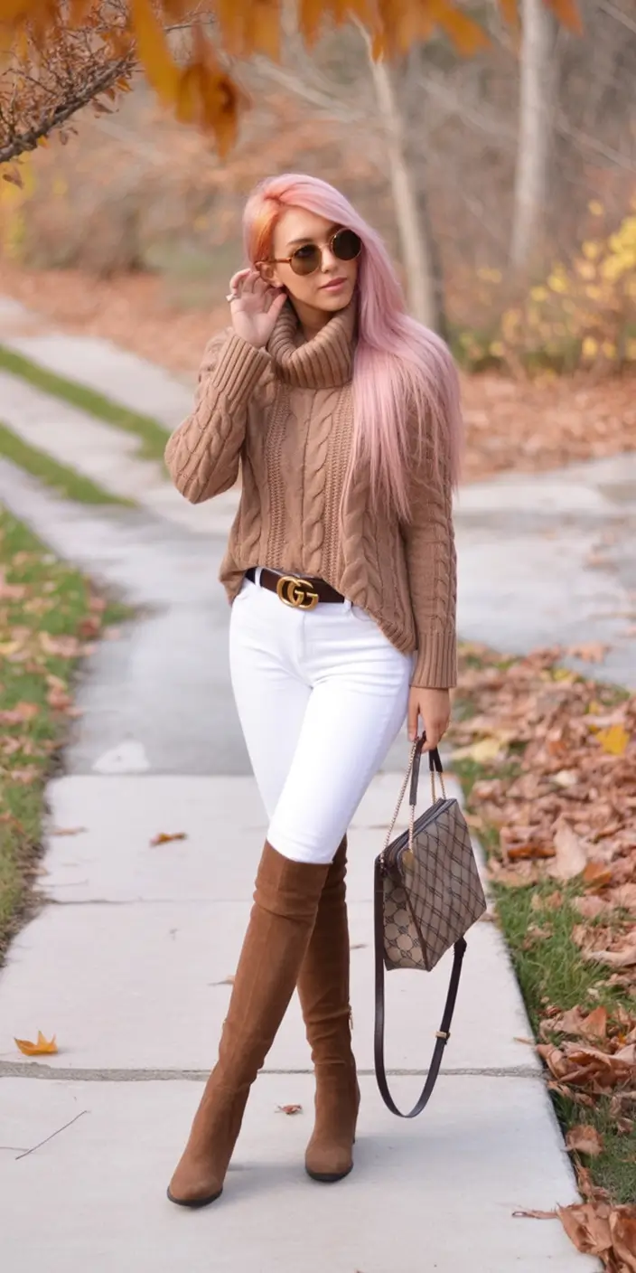 simple casual fall outfits Equestrian Meets Cozy Couture