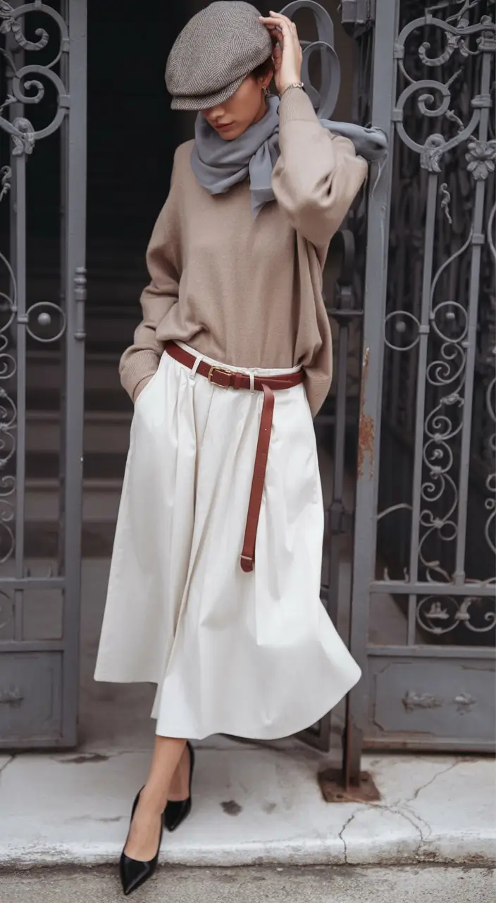 Transitional summer to fall outfits 2025 English Countryside Minimalism