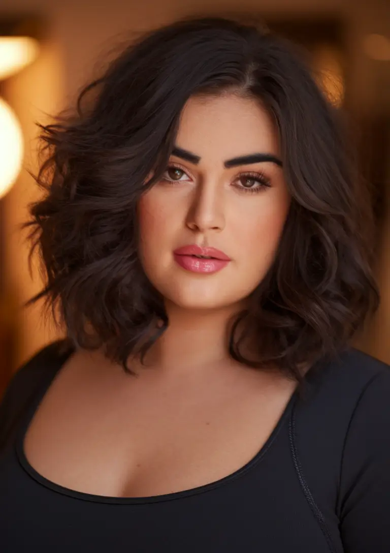 Fall hair color Espresso Soft Wave Bob