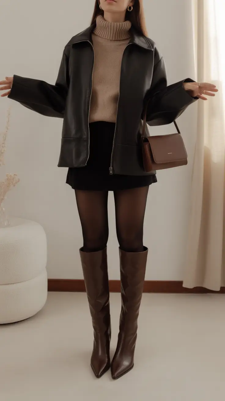 Trendy Women’s Fall Fashion Looks to Try in 2025+Chocolate Layers and Soft Luxe