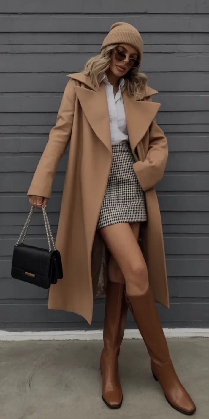 Trendy Women’s Fall Fashion Looks to Try in 2025+Chic in Checks and a Touch of Retro Cool