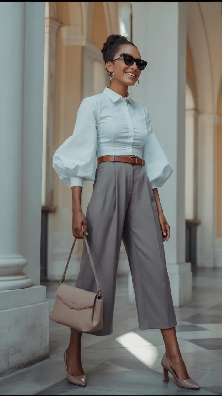 August outfits Architectural Officewear: Drama Meets Daylight