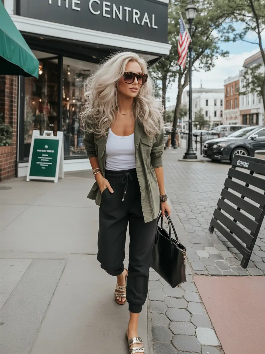 August outfits Refined Utility: Loungecore Meets City Streets