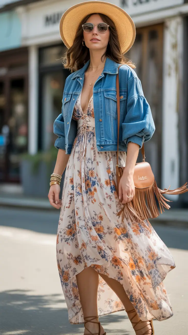 August outfits Floral Freedom: The Indie Traveler Look