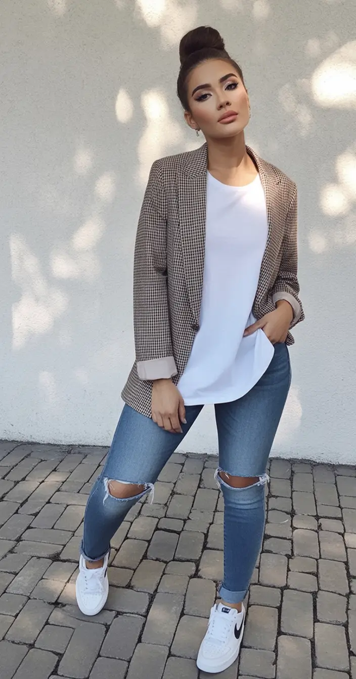 cozy fall outfits Smart-Casual Blazer Energy
